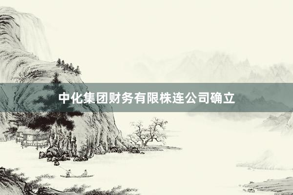中化集团财务有限株连公司确立